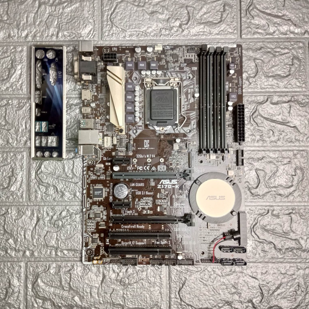 ⚡️เมนบอร์ด ASUS Z170-K LGA1151 มีฝาหลัง ฟรี Speakerเมนบอร์ด