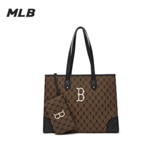 ของแท้100% MLB Monogram Retro Print Bag Tote กระเป๋าสะพายข้าง