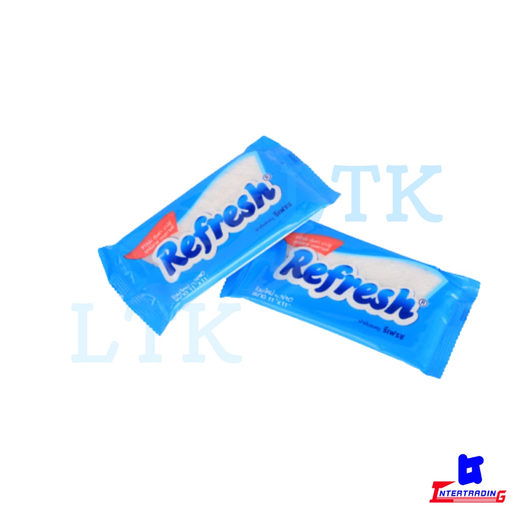 ผ้าขนหนูเย็นRefresh ขนาด11x11นิ้ว เย็นโดยไม่ต้องแช่ (บรรจุ30ชิ้น/แพ็ค)