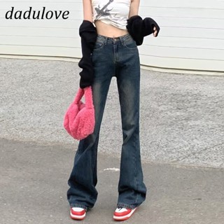 DaDulove💕 New American Style Retro Washed Old Jeans High Waist Straight Pants Loose Large Size Wide Leg Pants