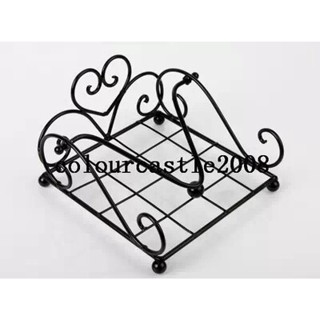 2014 New wrought iron napkin holder tissue box Tissue paper holder tissue rack wedding party supplies free shipping