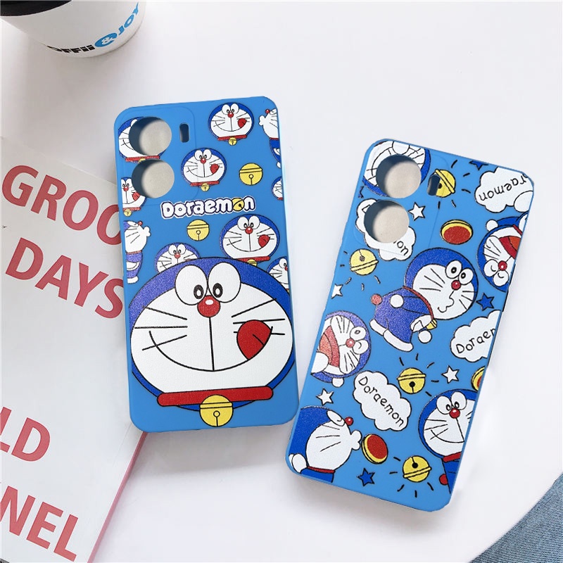เคสโทรศัพท์มือถือ TPU แบบนิ่ม ลายการ์ตูนโดราเอมอน สําหรับ Vivo Y16 Y02S Y35 Y22 Y21S Y33S Y20 Y17 Y11 V19 V9 Y30 Y50
