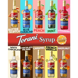 Torani Syrup 🍑 โทรานี่ ไซรัป 🍑 Torani Syrup Sugar Free 750 ml ไซรัปกาแฟ