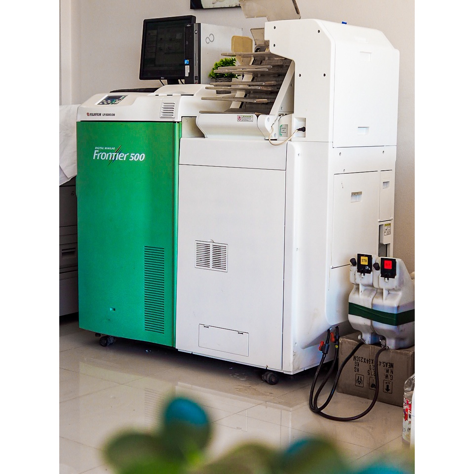 🖨เครื่องอัดรูป มินิแล็ป  Fuji-frontier 500***ระบบ 100 % **** 4x6 นิ้ว- 8 x12 นิ้ว 🎯ทุนใบละ1.8 บาท