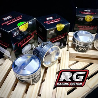 ลูกสูบแต่ง RG (แหวนRikenแท้) 53/54มม. สลัก 13 พร้อมปาดหัว/หลบวาล์ว  ลูก RG 53/54มม. หลบวาล์ว