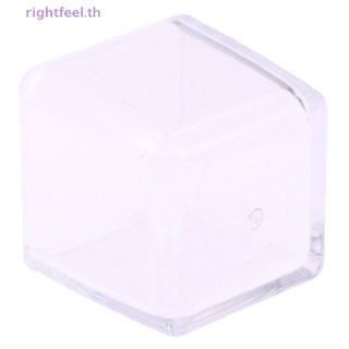 Rightfeel.th กล่องขนมหวาน ทรงสี่เหลี่ยม ขนาดเล็ก สีโปร่งใส สําหรับบ้านตุ๊กตา 1/12