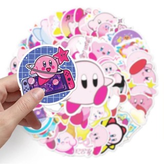 New 星之卡比 เคอร์บี้ Kirby 星のカービィ ร้ลายการ์ตูนอะนิเมะ 50แผ่น กันน้ำ สติ๊กเกอร์ STICKER กระโปรงหลังรถ โทรศัพท์มือถือ