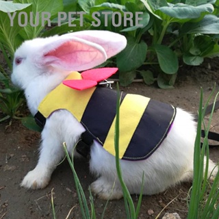 Your Pet Store สายจูงสัตว์เลี้ยง รูปผึ้ง ปรับได้ พร้อมเชือกดึง สําหรับกระต่าย แมว