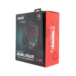 หูฟังเล่นเกม HEADSET (7.1) OKER L22 GAMING (BLACK)