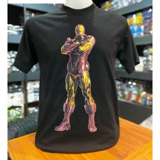 เสื้อยืดMarvel ลิขสิทธิ์แท้ลาย IRonMan.สีดำ(mvx-126)