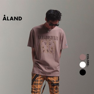 ALAND เสื้อยืด NICE GHOST CLUB NUMBER TRACING DRAWING TEE