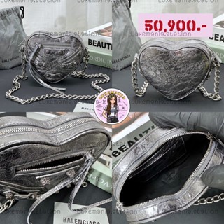 👜: New!! Balenciaga Mini Le Cagole Heart Leather Crossbody Bag‼️ก่อนกดสั่งรบกวนทักมาเช็คสต๊อคก่อนนะคะ‼️