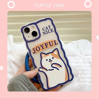 [พร้อมส่ง] เคสโทรศัพท์มือถือ ซิลิโคน ลายการ์ตูนคลื่นยักษ์ใหญ่ พร้อมสายคล้องข้อมือ สําหรับ iPhone 14 13 12 11 PROMAX XS XR XSMAX SE2020 6 7 8PLUS MINI