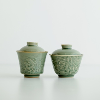 Yue Kiln Celadon เครื่องชงชา กล้วยไม้หินไต้หวัน [Uayun]