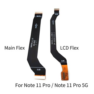 บอร์ดเชื่อมต่อ USB หน้าจอ LCD สายเคเบิลอ่อน สําหรับ Xiaomi Redmi Note 11 11S 11T 11E Pro Plus 5G