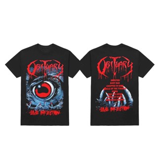 เสื้อยืด ลาย Obituary Cause of Death Live Infection