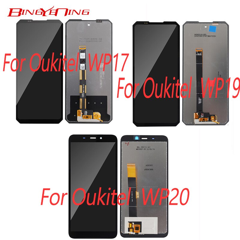 ใหม่สําหรับ Oukitel wp17 wp19 จอแสดงผล LCD หน้าจอสัมผัส digitizer สําหรับ Oukitel wp20 โทรศัพท์
