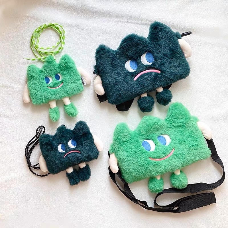 [พร้อมส่งจากไทย] กระเป๋าน้องเขียวเขียว