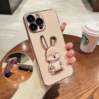 เคสโทรศัพท์มือถือ TPU นิ่ม กันตก ลายกระต่าย คุณภาพสูง สําหรับ iPhone13 14pro max 13pro max 14plus