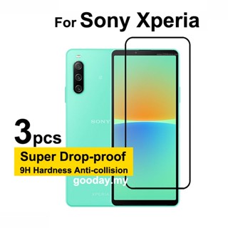 ฟิล์มกระจกนิรภัยกันรอยหน้าจอ กันตก สําหรับ Sony Xperia 10 IV Xperia 10 IV 1 IV 5 IV Sony Xperia 1 ii 1 iii 5 ii 5 iii 10 ii 10 iii Lite Ace ii 3 ชิ้น