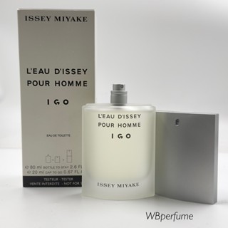 น้ำหอม แท้100% ISSEY MIYAKE LEau DIssey IGO Pour Homme IGO Tester ขวดแบบใหม่พกพาได้ด้วย 80ml + 20ml