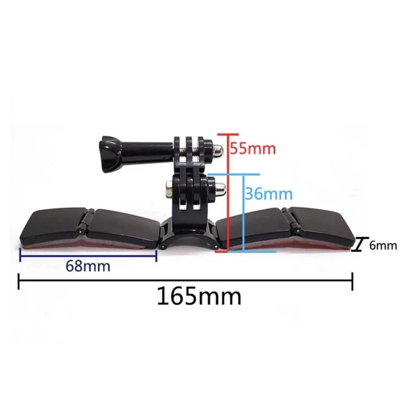TUYU ขาติดหมวกกันน้อค แบบบานพับ สำหรับ กล้องโกโปร กล้องแอคชั่น Helmet Bracket for Gopro,Action Camera ชุดติดหมวกกันน้อค thumbnail 10