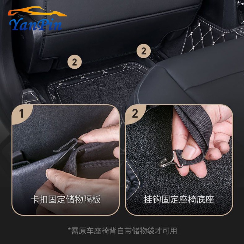 For BMW แผ่นกันเตะเบาะหลังรถยนต์ สําหรับ BMW F30 F20 F10 E34 E46 E60 E90 E36 X1 X3 X5 G20 G30 - รูปที่ 3