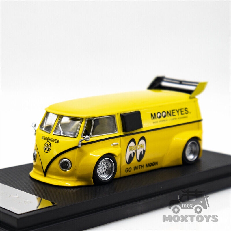 (ล้อยางพรีเมียม) Ghost Player 1:64 T1 Volkswagen Van x MOONEYES รถโมเดล