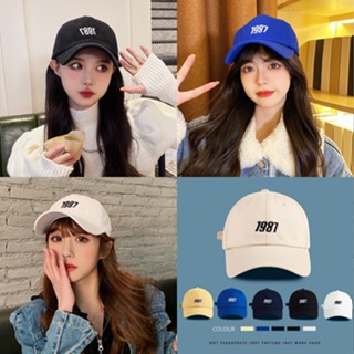 Cap_1987 Hat หมวกแก็ป ลายปัก มีหลายสี ราคาถูก พร้อมส่ง