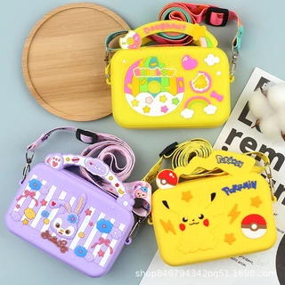 กระเป๋าของเล่นระเป๋าสะพายข้าง กระเป๋ายูนิคอร์น กระเป๋าสะพาย สีรุ้ง เปิดเครื่องรูด B012
