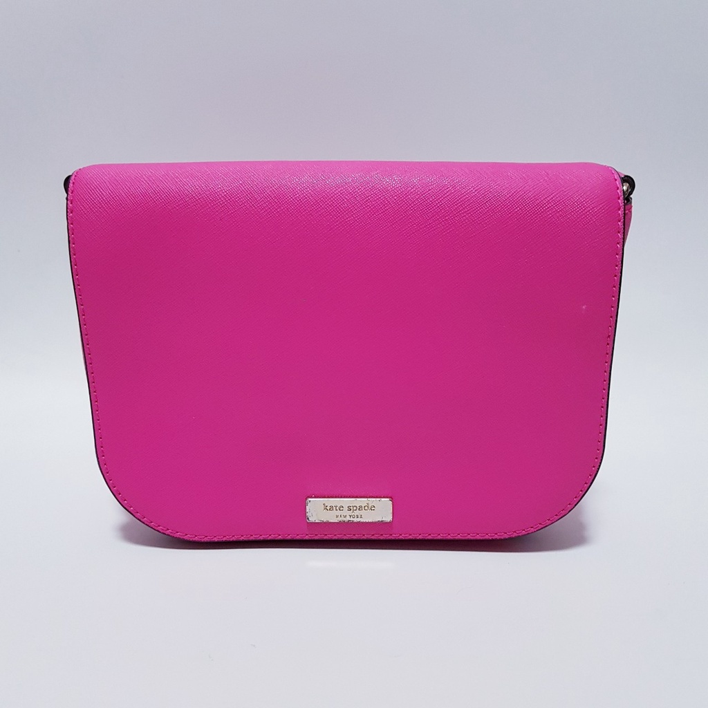 ❤️กระเป๋า Kate Spade New York | Peony Pink Laurel Way Carsen Crossbody Bag ❤️สินค้ามือสองของแท้ CA57710