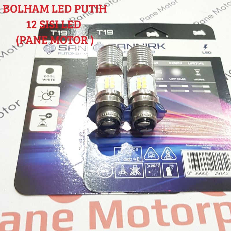 2PC รถจักรยานยนต์ไฟหน้า LED หลอดไฟ 12 ด้านข้าง T19 13.5V 5/6W JUPITER Z OLD BURHAN JUPITER Z ใหม่ CR