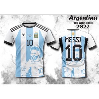 เสื้อพิมพ์ลาย ยอดฮิต ลาย เมสซี่ 2022 MESSI