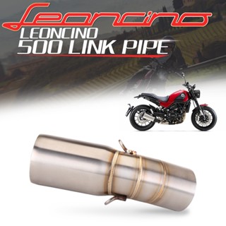 รถจักรยานยนต์ท่อไอเสียกลาง Link ท่อสแตนเลสสำหรับ Benelli Leoncino 500 BJ500