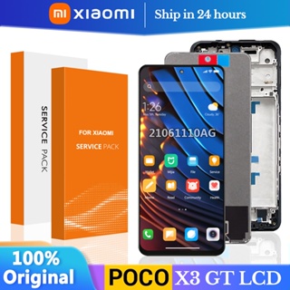 6.6&amp;#39;&amp;#39ของแท้ สําหรับ Xiaomi POCO X3 GT 21061110Ag อะไหล่หน้าจอสัมผัสดิจิทัล LCD แบบเปลี่ยน สําหรับ POCO X3GT LCD พร้อมกรอบ