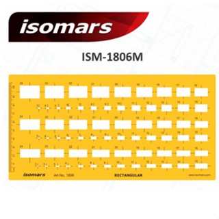 แผ่นเพลท ISOMARS ISM-1806M ขนาด 240x128 mm.(สี่เหลี่ยมผืนผ้า)