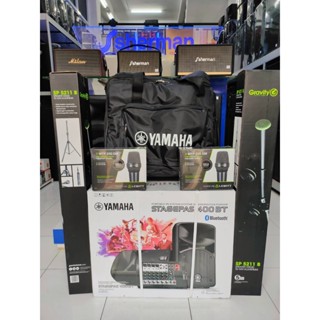 ส่งฟรี,ผ่อน 0%YAMAHA STAGEPAS 400BT(พร้อมของแถม) ชุดเครื่องเสียงเคลื่อนที่ คุณภาพสูง จาก ญี่ปุ่น (ของแท้ 100%)