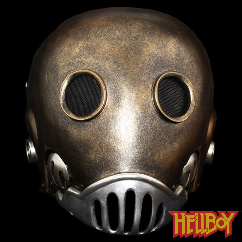 หน้ากาก Mask Hellboy เฮลล์บอย ฮีโร่พันธุ์นรก Karl Ruprecht Kroenen คาว์ล รูเพิล โคเนล สีน้ำตาล วัสดุ