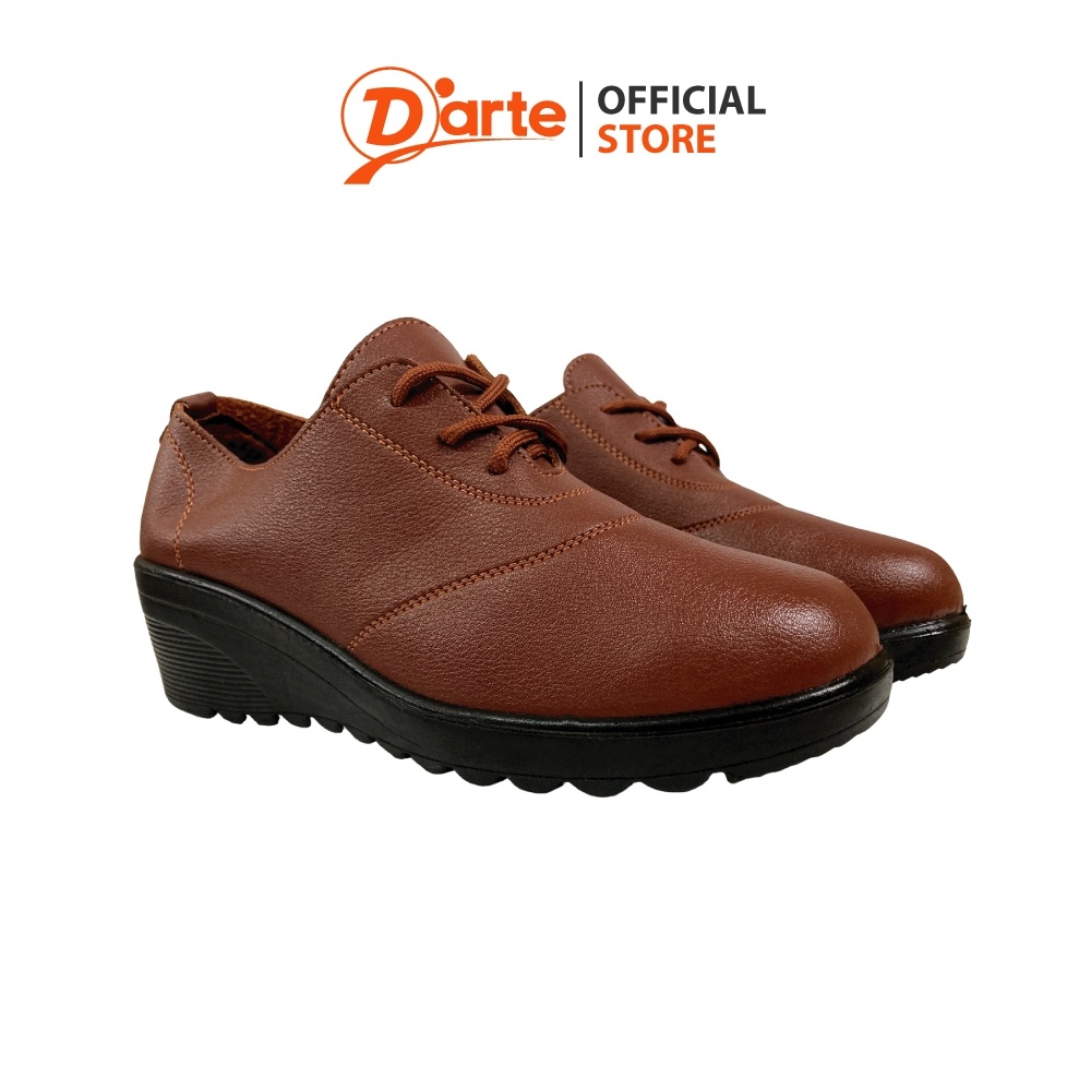 D'arte (ดาร์เต้) รองเท้าหนัง รองเท้าผ้าใบ สีน้ำตาล รุ่น D65-20504