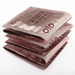 Olo Performa condoms ถุงยางอนามัยแบบมีปุ่มอึดทนนาน ชลอหลั่ง 50-52-54 มม (1กล่อง10 ชิ้น) สินค้าขายดี