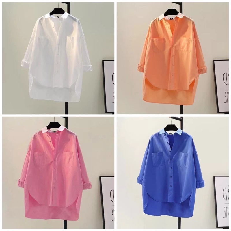 KEMEJA JJLIN WOMAN SHIRT - เสื้อเชิ้ตผู้หญิง OVERSIZED 9062