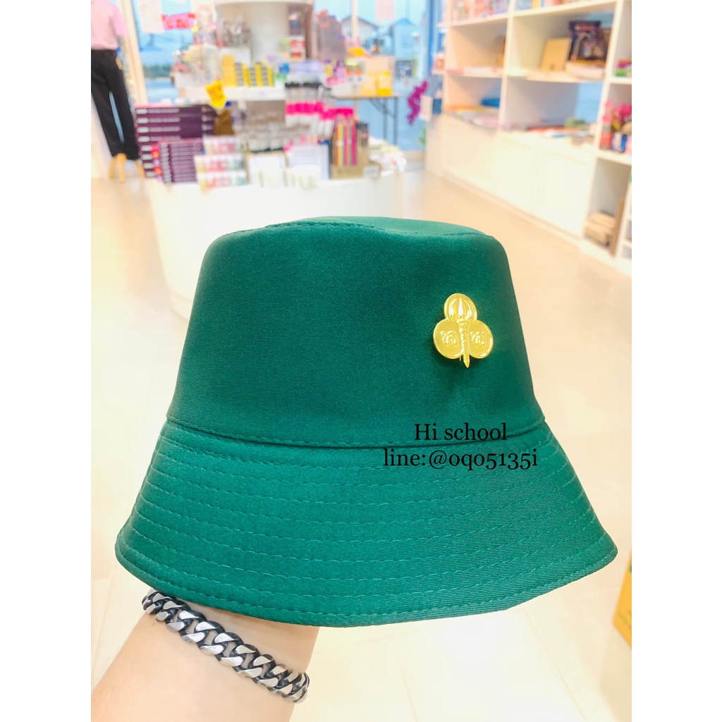 หมวกเนตรนารี สีเขียว อุปกรณ์เนตรนารี หมวก ประถมศึกษาปีที่ 1-6 **ออกใบกำกับภาษีเบิกโรงเรียนได้**