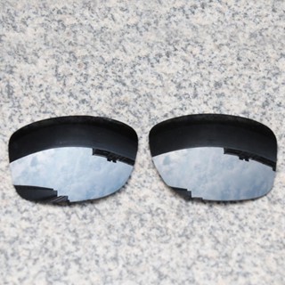 N.k.j เลนส์โพลาไรซ์ แบบเปลี่ยน สําหรับแว่นตากันแดด Oakley Jupiter Squared - Black Chrome Polarized Mirror ANTI Blue Light