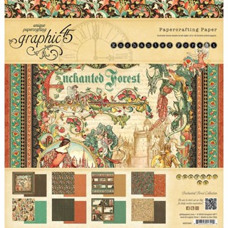 Graphic45 : Enchanted Forest 8 x 8 inch กระดาษเซ็ท