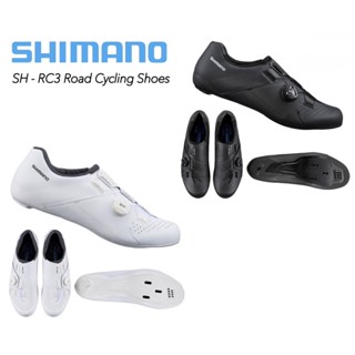 รองเท้าเสือหมอบ SHIMANO RC3 หน้ากว้างWIDE พื้นธรรมดา สินค้าบริษัท (ไม่มีแถมคลีท)