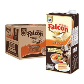 ยกลัง Falcon นกเหยี่ยม นมข้นจืด 1,000 มล.x 12 กล่อง