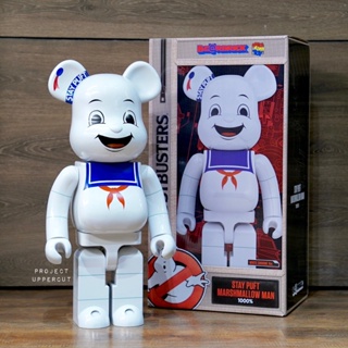 BE@RBRICK 1000% GHOSTBUSTERS : Marshmallow Man - White Chrome Ver. [New]