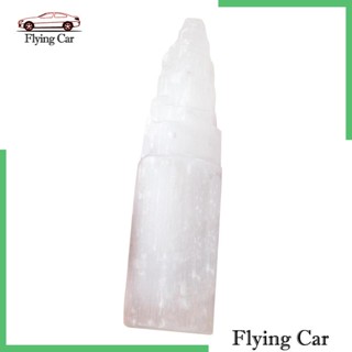 คริสตัลควอตซ์ธรรมชาติ Gypsum Reiki Selenite H10 ซม. สําหรับรถยนต์