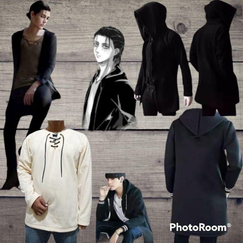 EREN ATTACK ON TITAN FINAL SEASON CHILDRENS COSPLAY HOODIE SWETER ROBE COOL SELLER
