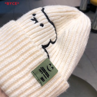 Byce&gt; หมวกถัก ผ้าขนสัตว์ ลายหมี สไตล์ญี่ปุ่น แฟชั่นฤดูใบไม้ร่วง และฤดูหนาว สําหรับผู้หญิง